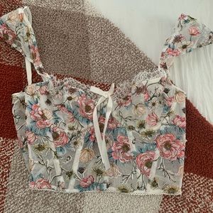 Victoria’s Secret unlined bra top coconut white